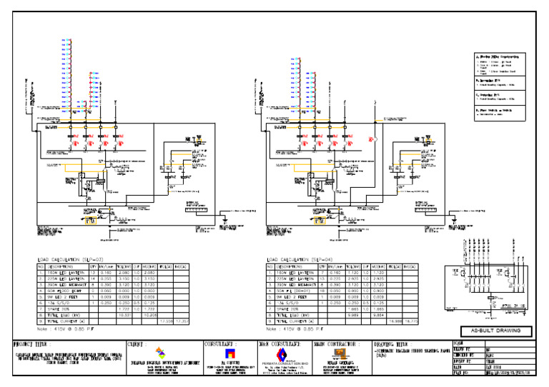 #7. Asbuilt Layout Sl-shcematicdiagram2-Rccb | PDF