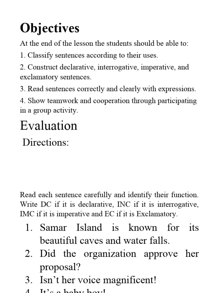 Objectives | PDF
