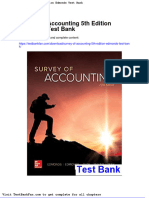 Dwnload Full Survey of Accounting 5th Edition Edmonds Test Bank PDF