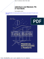 Dwnload Full Financial Institutions and Markets 7th Edition Hunt Test Bank PDF