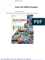 Dwnload Full Macroeconomics 4th Edition Krugman Test Bank PDF