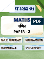 Paper2 Maths Sachin Acedamy CTET 2023-24