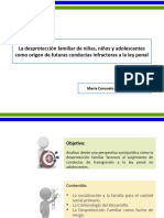 La Desprotección Familiar y Su Impacto en Las Conductas de Infracción A La Ley Penal