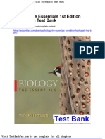 Dwnload Full Biology The Essentials 1st Edition Hoefnagels Test Bank PDF