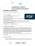 Programa de Actualización en Diseños Prospectivos para La Creación de Escenarios Deseables y Sostenibles