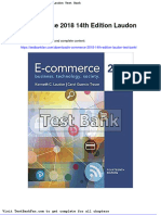 Dwnload Full e Commerce 2018 14th Edition Laudon Test Bank PDF