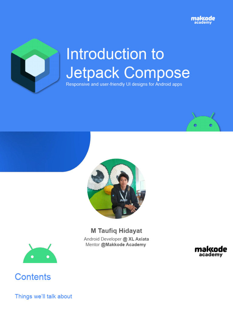 Makkode Introduction To Jetpack Compose | PDF | Android (Operating ...