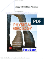 Dwnload Full Physical Geology 15th Edition Plummer Test Bank PDF