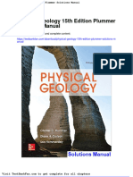 Dwnload Full Physical Geology 15th Edition Plummer Solutions Manual PDF