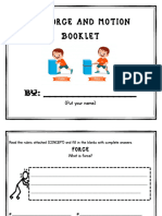 Force and Movement Booklet