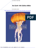 Dwnload Full Sustaining The Earth 10th Edition Miller Test Bank PDF