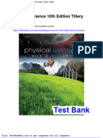 Dwnload Full Physical Science 10th Edition Tillery Test Bank PDF