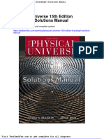 Dwnload Full Physical Universe 15th Edition Krauskopf Solutions Manual PDF