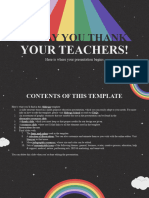 Today You Thank Your Teachers