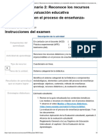 Examen - (AAB01) Cuestionario 2 - Reconoce Los Recursos Didácticos y La Evaluación Educativa Imprescindibles en El Proceso de Enseñanza-Aprendizaje