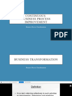 CBPI Business Process Transformation