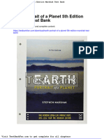 Dwnload Full Earth Portrait of A Planet 5th Edition Marshak Test Bank PDF