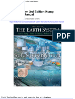 Dwnload Full Earth System 3rd Edition Kump Solutions Manual PDF