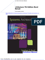 Dwnload Full Systems Architecture 7th Edition Burd Solutions Manual PDF