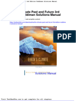 Dwnload Full Earths Climate Past and Future 3rd Edition Ruddiman Solutions Manual PDF