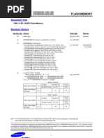 Samsung 16M X 8 Bit NAND Flash Memory Datasheet