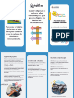 Folleto Tríptico Proyecto Creativo para Niños Ilustrado Doodle Multicolor (Trípticos)