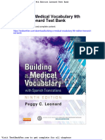 Dwnload Full Building A Medical Vocabulary 9th Edition Leonard Test Bank PDF