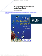Dwnload Full Ecology The Economy of Nature 7th Edition Ricklefs Test Bank PDF