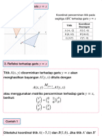 Geotrans - REFLEKSI THDP Garis y X Dan y - X, Dan X H