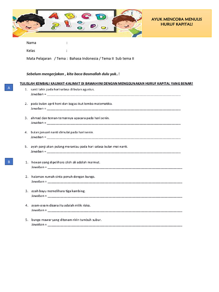 Soal Huruf Kapital Pdf Pdf
