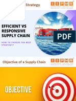 Supply Chain Strategy - How To Choose Between Efficient and Responsive Strategy With Examples