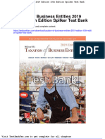 Dwnload Full Taxation of Business Entities 2019 Edition 10th Edition Spilker Test Bank PDF
