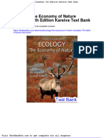 Dwnload Full Ecology The Economy of Nature Canadian 7th Edition Kareiva Test Bank PDF