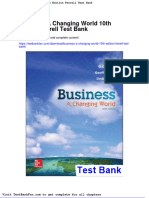 Dwnload Full Business A Changing World 10th Edition Ferrell Test Bank PDF