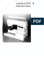 Pfaff Creative 1371 Sewing Machine Instruction Manual