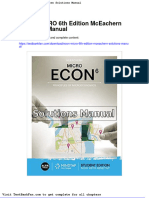 Dwnload Full Econ Micro 6th Edition Mceachern Solutions Manual PDF