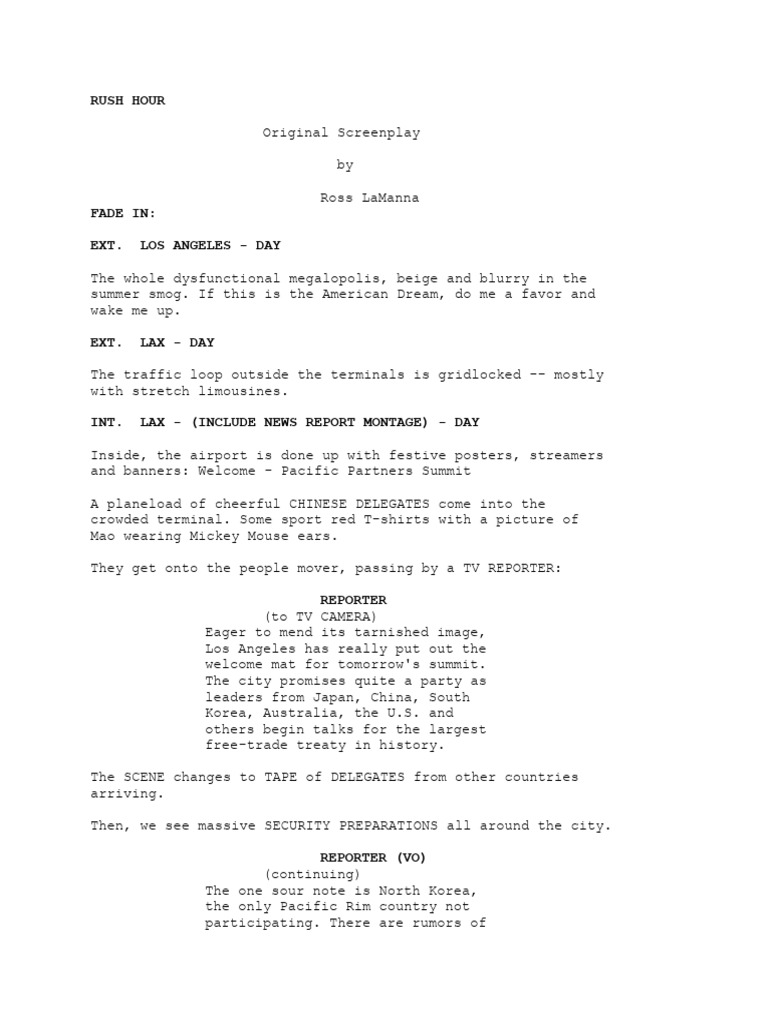 Rush Hour | PDF | Garage (Residential)