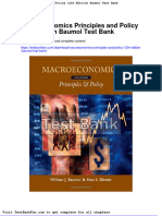 Dwnload Full Macroeconomics Principles and Policy 12th Edition Baumol Test Bank PDF