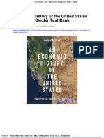 Dwnload Full Economic History of The United States 1st Edition Siegler Test Bank PDF
