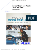 Dwnload Full Police Operations Theory and Practice 6th Edition Hess Test Bank PDF