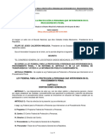 Ley Federal para La Protección A Personas Que Intervienen en El Procedimiento Penal