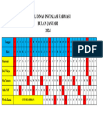 Jadwal Farmasi Januari 2024