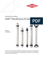 DOW™ Ultrafiltration Product Manual: Dow Water & Process Solutions