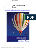 Dwnload Full Economics 11th Edition Slavin Solutions Manual PDF