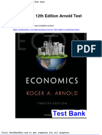 Dwnload Full Economics 12th Edition Arnold Test Bank PDF