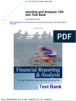 Dwnload Full Financial Reporting and Analysis 13th Edition Gibson Test Bank PDF