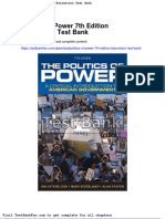 Dwnload Full Politics of Power 7th Edition Katznelson Test Bank PDF
