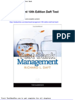 Dwnload Full Management 10th Edition Daft Test Bank PDF