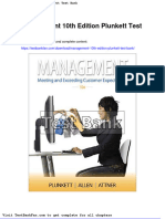 Dwnload Full Management 10th Edition Plunkett Test Bank PDF