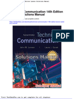 Dwnload Full Technical Communication 14th Edition Lannon Solutions Manual PDF